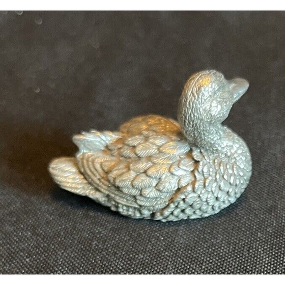 Royal Selangor 1994 Pewter  Ducks 54-7422 Flaw Missing Small Piece Of Pewter - Picture 5 of 10